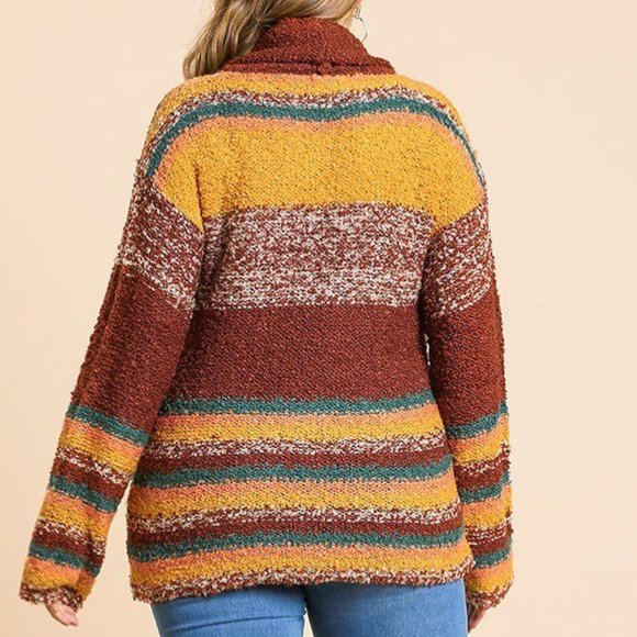 Oversized Fall Colored Sweater - Picture 3 of 4